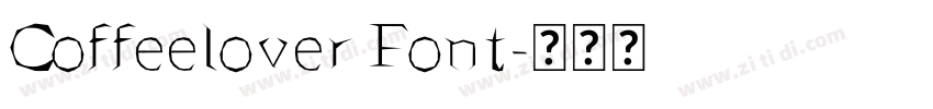 Coffeelover Font字体转换